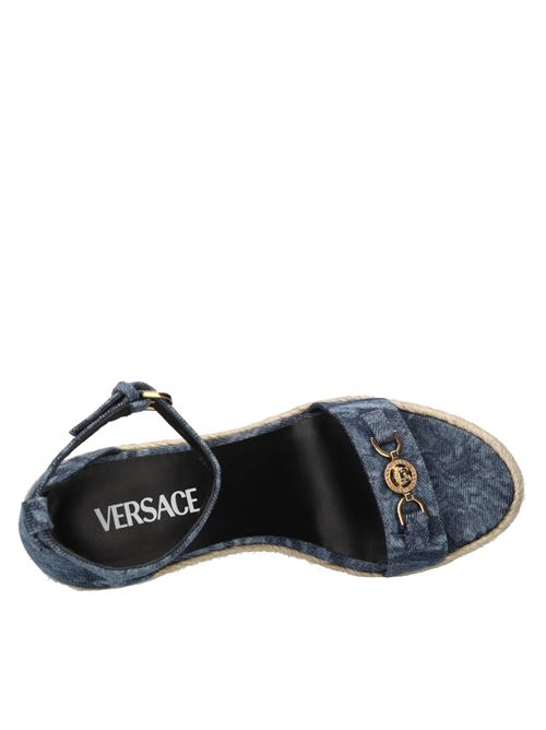 Zeppe in denim e rafia VERSACE | 1014100 1A10019JEANS